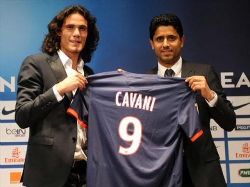 Furacão Cavani será o novo companheiro de ataque do sueco Ibrahimovic (Foto: Getty images)